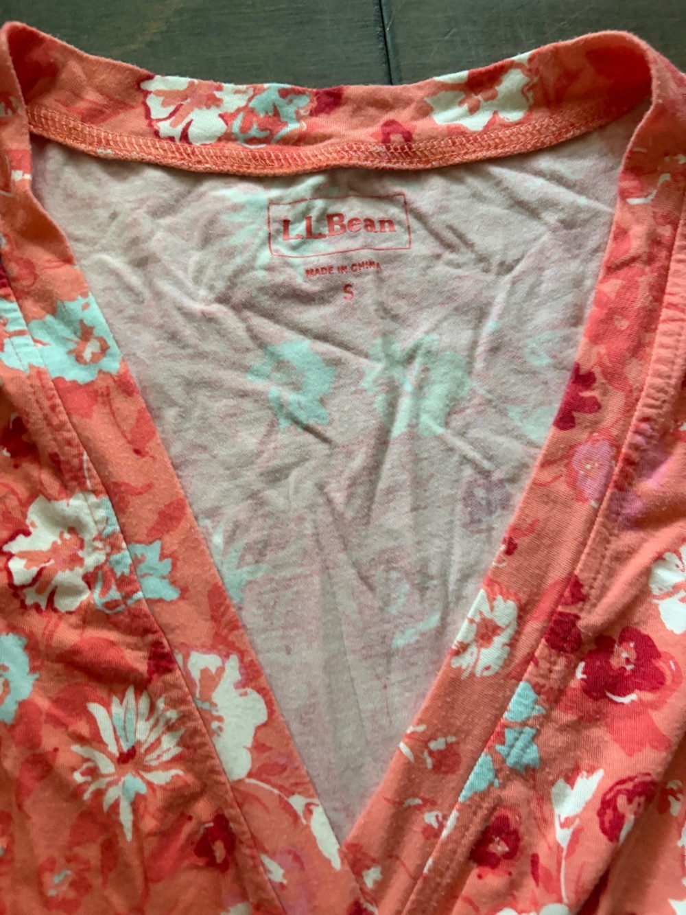 L.L bean flower sleeveless dress